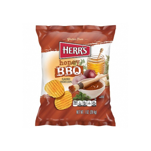 Herr's Potato Chips Honey BBQ 42x 28g – Worldwide Candy