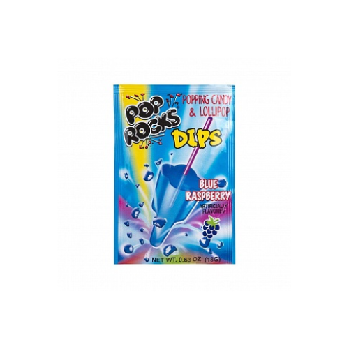 Pop Rocks Dips Blue Raspberry 18 x 18g