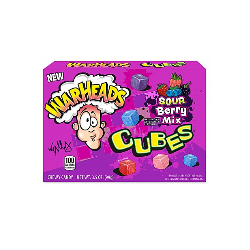 Warheads Cubes Sour Berry Mix 12 x 99g