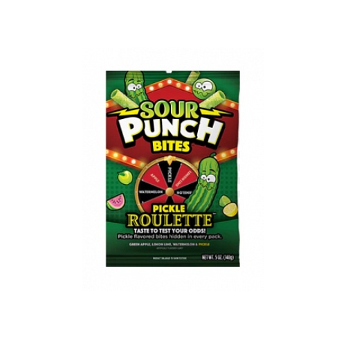 Sour Punch Bites Pickle Roulette 12 x 142g