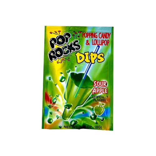 Pop Rocks Dips Sour Apple 18 x 18g