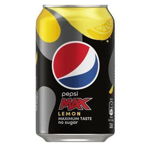 Pepsi Max Lemon Sugar Free 24x 330ml