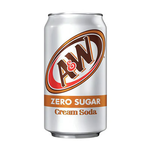 A&W Cream Soda Zero Sugar USA 24x 355ml