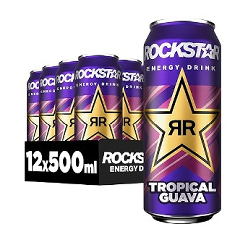 Rockstar Energy Drink Tropical Guava Flavour 12x 500ml
