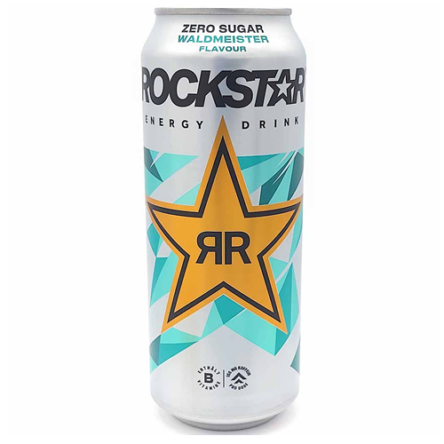 Rockstar Energy Drink Zero Sugar Waldmeister Flavour 12x 500ml